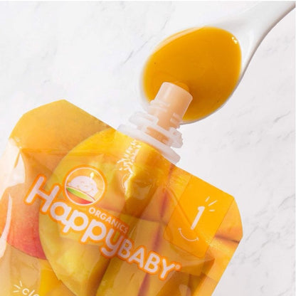 Low Cost PH | Happy Family Organics, Happy Baby, Organic Baby Food, Stage 1, Mangos & Prunes 99g