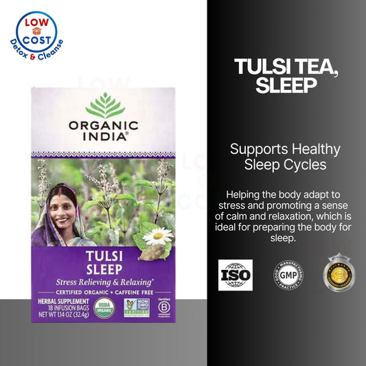 LowCostPH | Organic India, Tulsi Tea, Sleep, Ashwagandha, Moringa, Turmeric, Lemon Masala Chai.