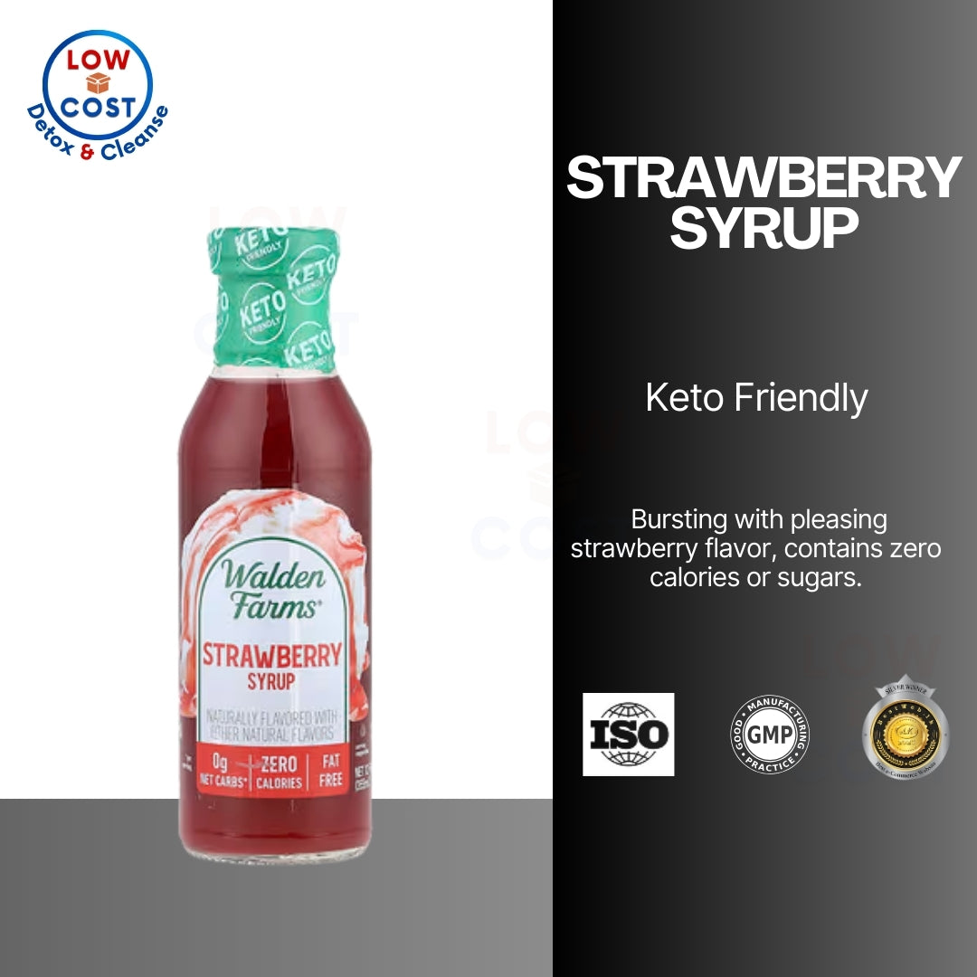 LowCostPh | Walden Farms, Strawberry Syrup, 12 fl oz (355 ml) Keto Friendly  Naturally Flavored