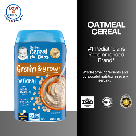LowCostPH | Gerber, Cereal for Baby, Grain & Grow, 1st Foods, Oatmeal, 8 oz (227 g)