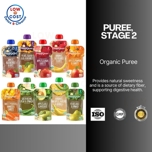 LowCostPH | Happy Family Organics, Stage 2,  Stage 4 Organic Baby Food, Puree (sold per pc )