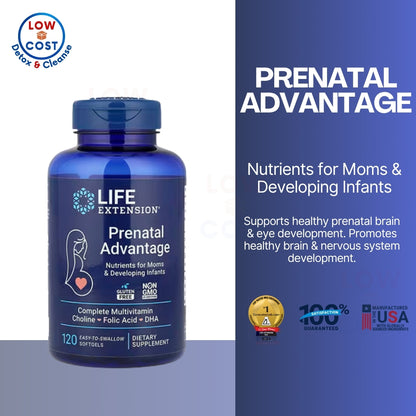 LowCostPH | Life Extension, Prenatal Advantage ( Nutrients for Moms & Developing Infants )