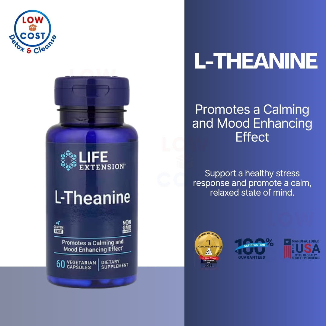 LowCostPH | Life Extension, L-Theanine ( Promotes Relaxation, Helps Reduce Mental and Physical Stress )