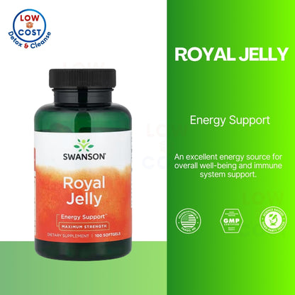 LowCostPH | Swanson, Royal Jelly, 100 Softgels Energy Support Maximum Strength