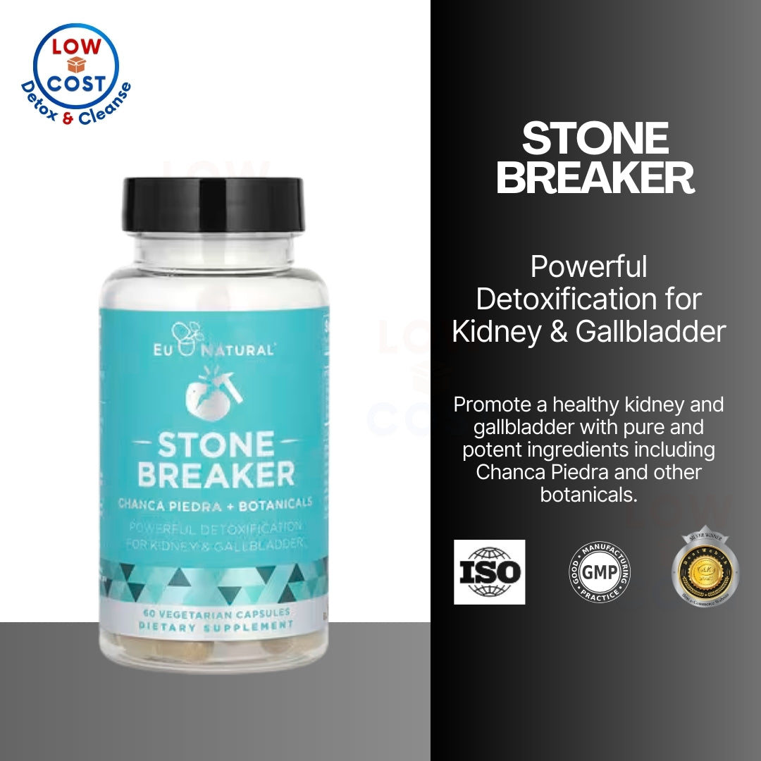 LowCost PH| Eu Natural, Stone Breaker, 60 Vegetarian Capsules
