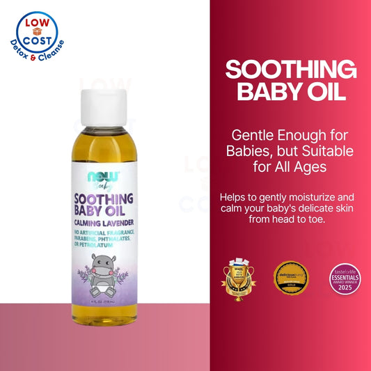 LowCostPH | NOW Foods, Soothing Baby Oil, Calming Lavender,  Fragrance Free Quality Tested