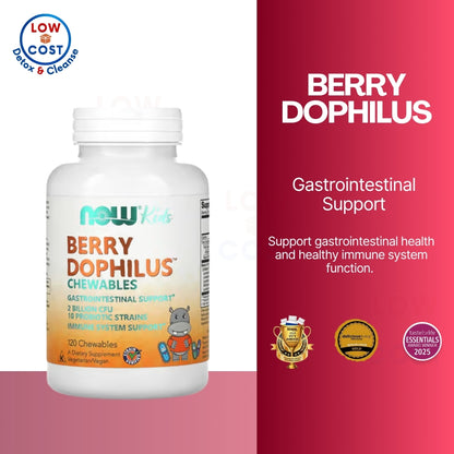 LowCostPH | NOW Foods, Berry Dophilus, Kids, 2 Billion CFU, Gastrointestinal Support