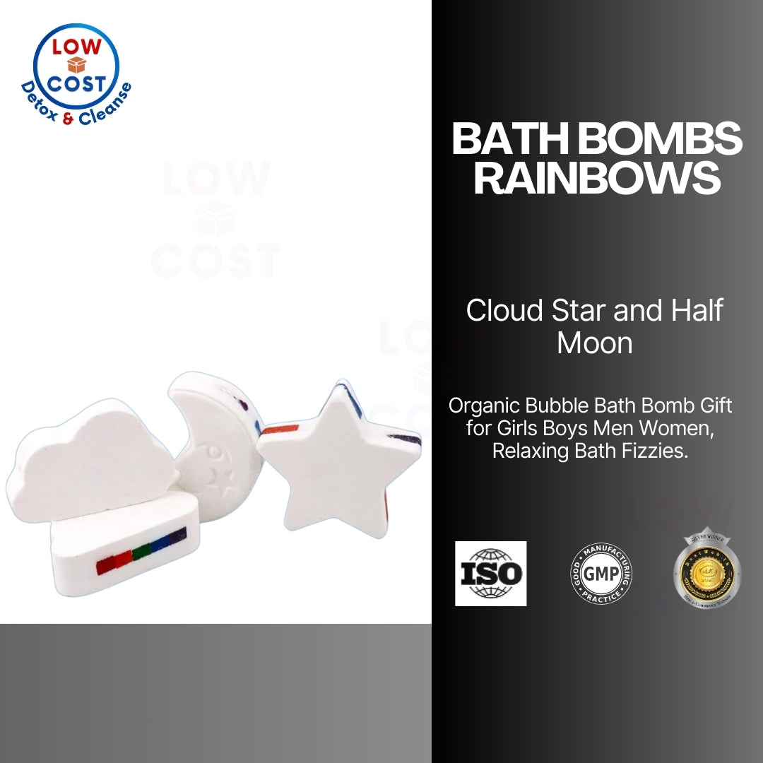 LowCostPH | Kids Bath Bombs Rainbows Bomb Cloud Star and Half Moon