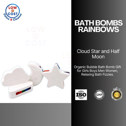 LowCostPH | Kids Bath Bombs Rainbows Bomb Cloud Star and Half Moon