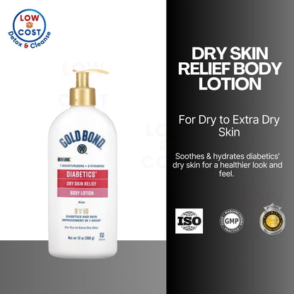 LowCost PH| Gold Bond, Diabetics, Dry Skin Relief Body Lotion, Aloe, (595 g)