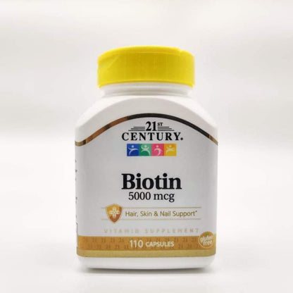 USA Onhand | 21st Century, Biotin, 800 mcg, Hair, Skin & Nail Support| Healthy Aging Support