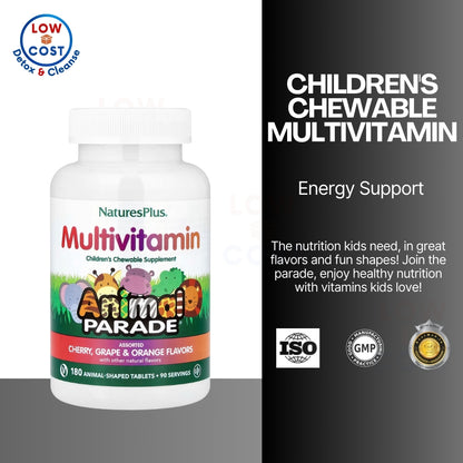 LowCostPH |  NaturePlus Source of Life Animal Parade Childrens MultiVitamin Mineral Supplement