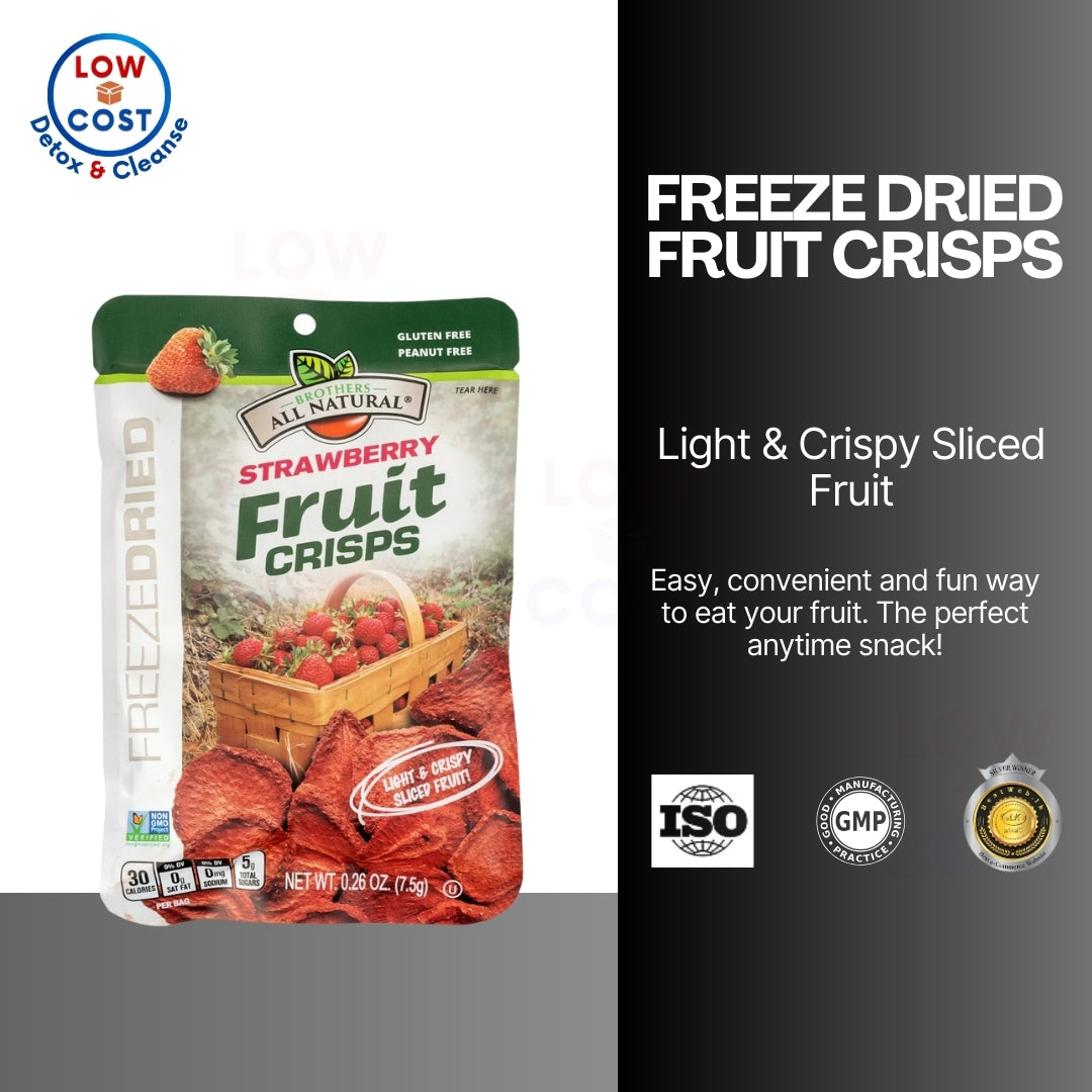 LowCostPH | Freeze Dried Fruit Crisps, Strawberry , 1 Single-Serve Bags, 0.26 oz (7.5 g) Each