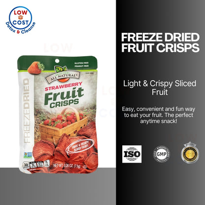 LowCostPH | Freeze Dried Fruit Crisps, Strawberry , 1 Single-Serve Bags, 0.26 oz (7.5 g) Each