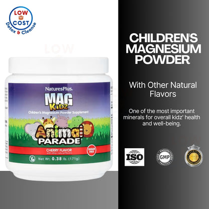 LowCostPH | NaturesPlus, MagKidz, Animal Parade, Children's Chewable Magnesium, Cherry.