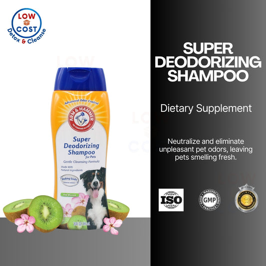 LowCostPH | Arm & Hammer, Super Deodorizing Shampoo For Pets, Kiwi Blossom, 20 fl oz (591 ml)