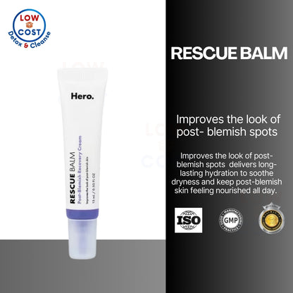 USAonhand| Hero Cosmetics, Rescue Balm, Post Blemish Recovery Cream, 0.507 fl oz (15 ml)