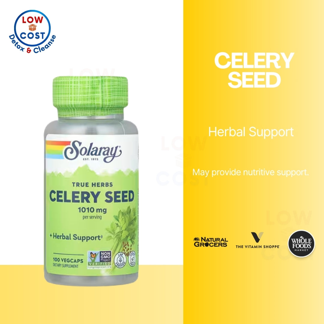 LowCostPH | Solaray, Celery Seed, 1,010 mg, 100 VegCaps (505 mg per Capsule)