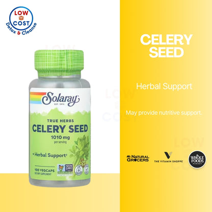 LowCostPH | Solaray, Celery Seed, 1,010 mg, 100 VegCaps (505 mg per Capsule)