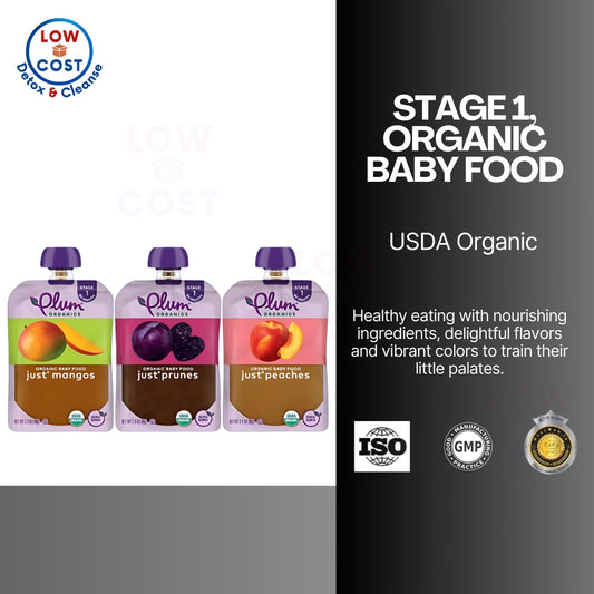 LowCostPH | Plum Organics, Stage 1, Organic Baby Food, Best puree for baby, nutritios puree.