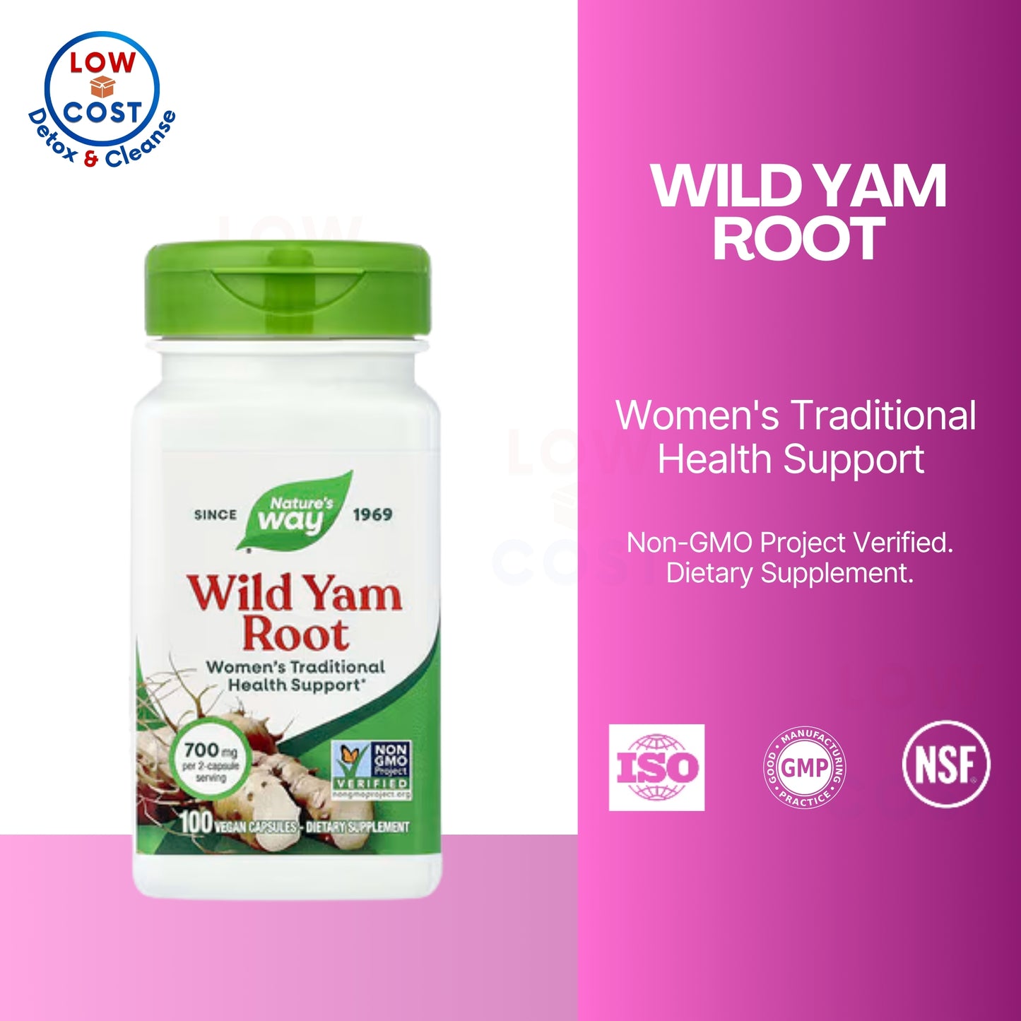 LowCostPH | Nature's Way, Wild Yam Root ( Women's Traditional Health Support )