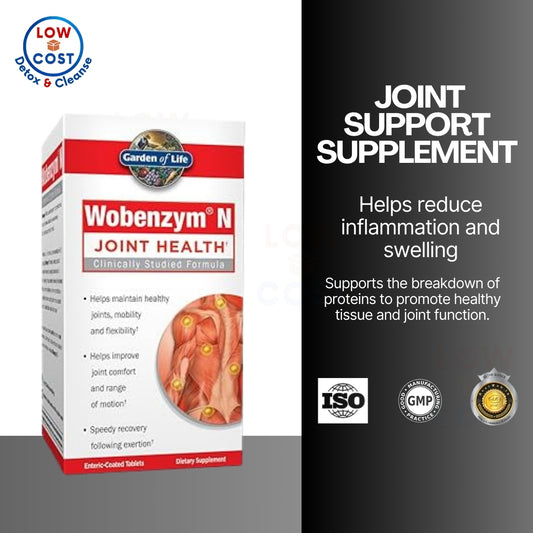 LowCostPH | Garden of Life Joint Support Supplement - Wobenzym N Systemic Enzymes, 200 Tablets