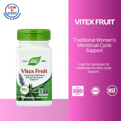 LowCostPH | Nature's Way, Vitex Fruit ( Support Menstrual Regularity and Reduce Menstrual Discomfort )