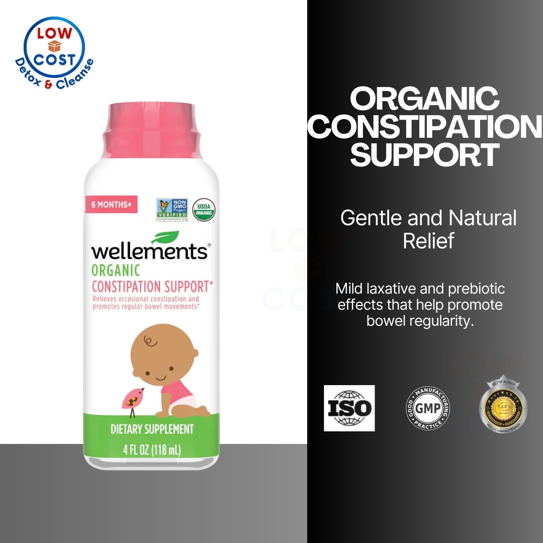 LowCostPh | Wellements Organic Constipation Support | Safe and Gentle Organic Constipation Relief
