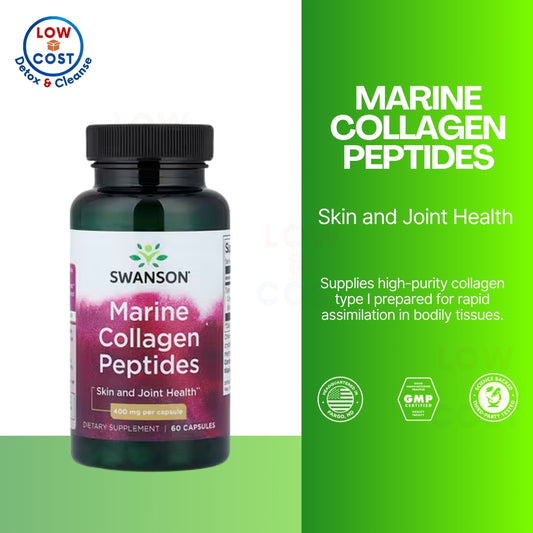 LowCostPH | Swanson, Marine Collagen, 400 mg, 60 Capsules Skin and Joint Health