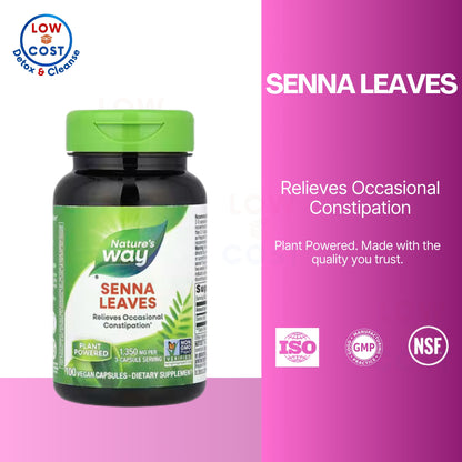 LowCostPH | Nature's Way, Senna Leaves ( Supports Colon Cleansing & Relieves Occasional Constipation )