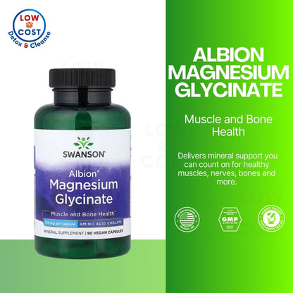 LowCost PH| Swanson, Albion, Magnesium Glycinate, 133 mg, 90 Capsules