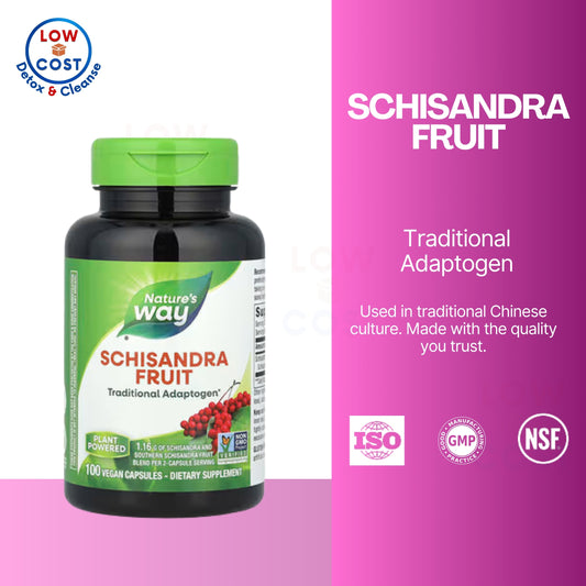 LowCostPH | Nature's Way, Schisandra Fruit ( Adaptogenic Support, Liver Health, Mental Clarity & Endurance )