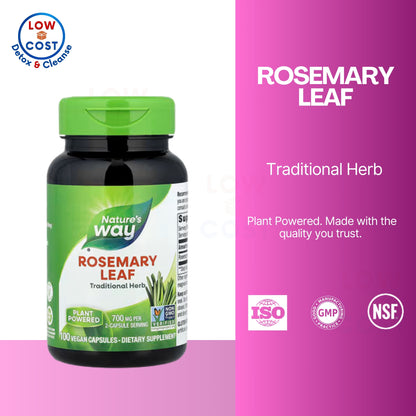 LowCostPH | Nature's Way, Rosemary Leaf ( Cognitive Support, Digestive Aid, Circulatory & Antioxidant Support )
