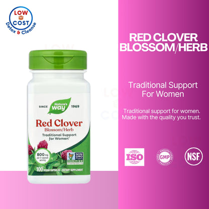 LowCostPH | Nature's Way, Red Clover Blossom/Herb ( Cardiovascular Health, Bone Health & Cholesterol Balance )