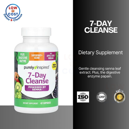LowCostPH | Purely Inspired 7-Day Detox Cleanse - Whole Body Cleanse & Detox Pills for Women & Men