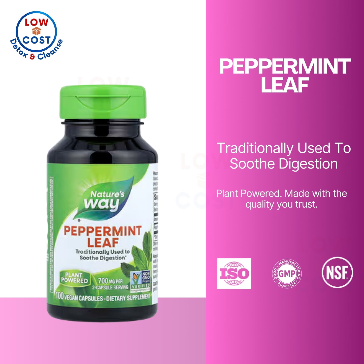 LowCostPH | Nature's Way, Peppermint Leaf ( Traditionally Used To Soothe Digestion )
