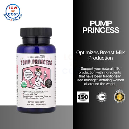 LowCostPH | Legendairy Milk, Pump Princess, 60 Vegan Capsules