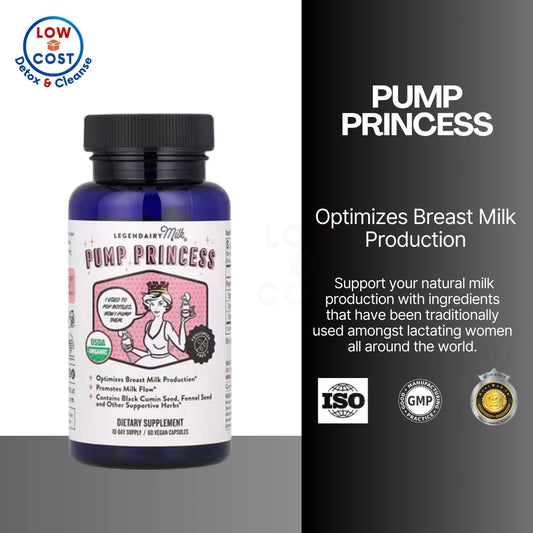 LowCostPH | Legendairy Milk, Pump Princess, 60 Vegan Capsules
