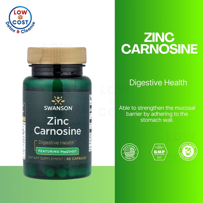 Lowcostph | Swanson, Zinc Carnosine, 60 Capsules