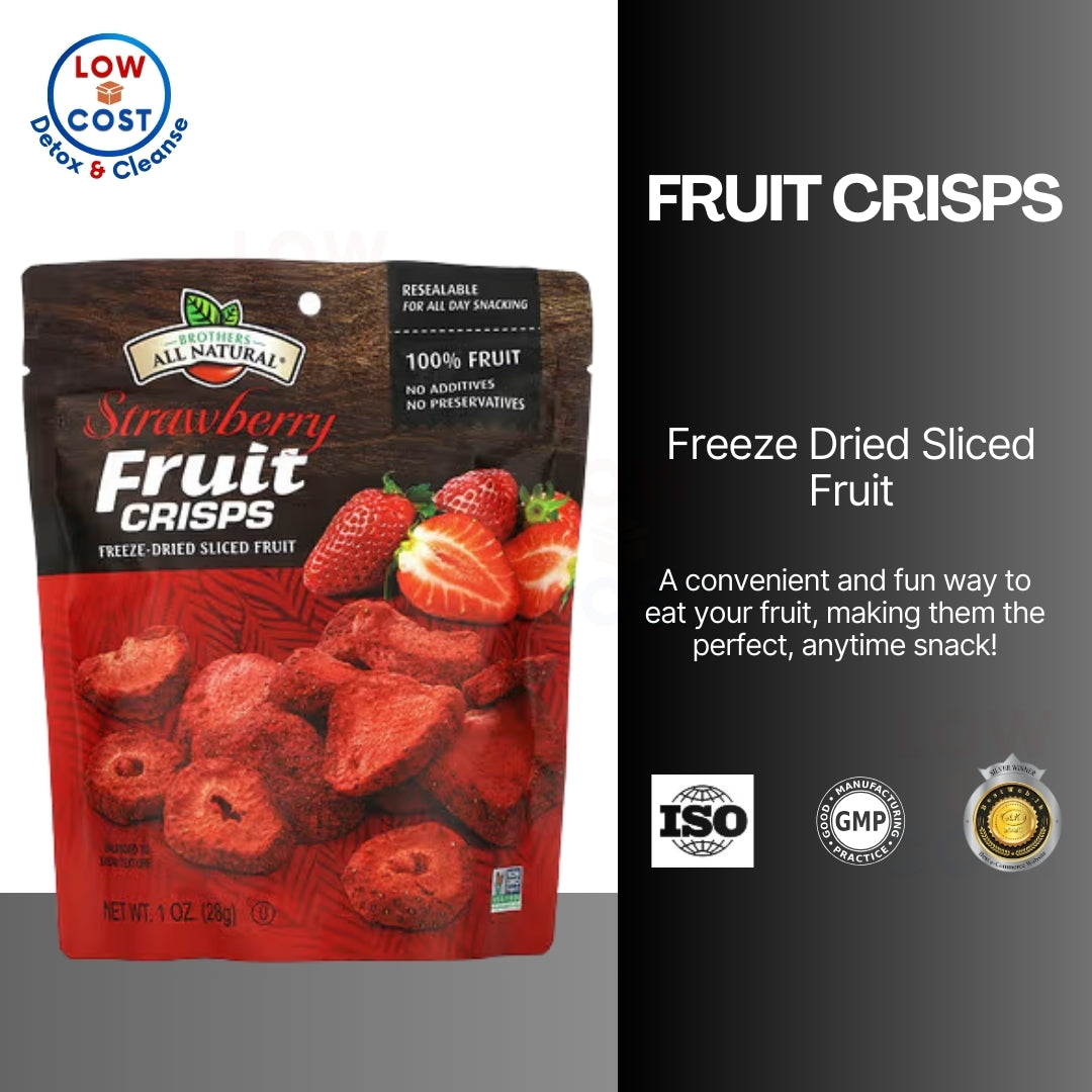 LowCostPh | Brothers-All-Natural, Fruit Crisps, Strawberry, 1Pack, Light & Crispy Sliced Fruit!