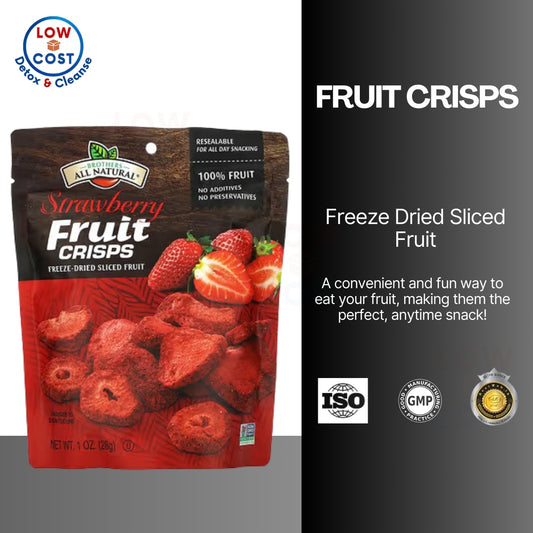 LowCostPh | Brothers-All-Natural, Fruit Crisps, Strawberry, 1Pack, Light & Crispy Sliced Fruit!