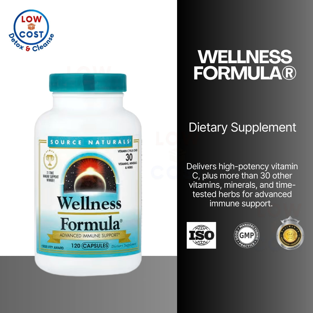 USA Onhand | Source Naturals, Wellness Formula, Advanced Daily Immune Support 120 capsules