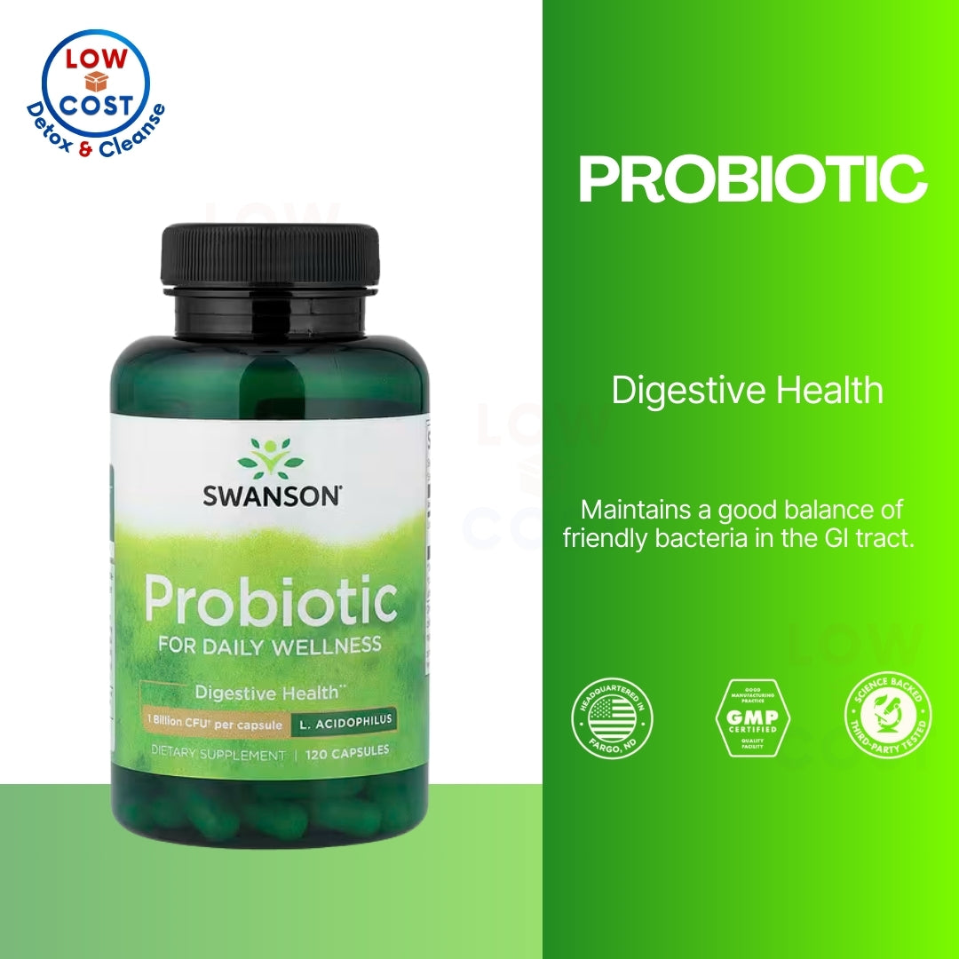 LowCost PH| Swanson, Probiotic, 1 Billion CFU, 120 Capsules