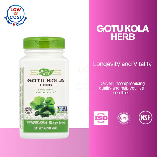 LowCostPH | Nature's Way, Gotu Kola Herb ( Cognitive Support, Circulatory Health, Stress and Anxiety Relief )