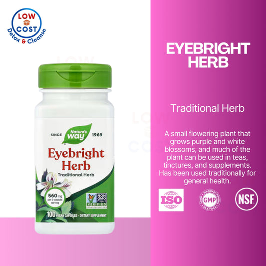 LowCostPH | Nature's Way, Eyebright Herb ( Eye Comfort, Support for Mucous Membranes & Antioxidant Actions )