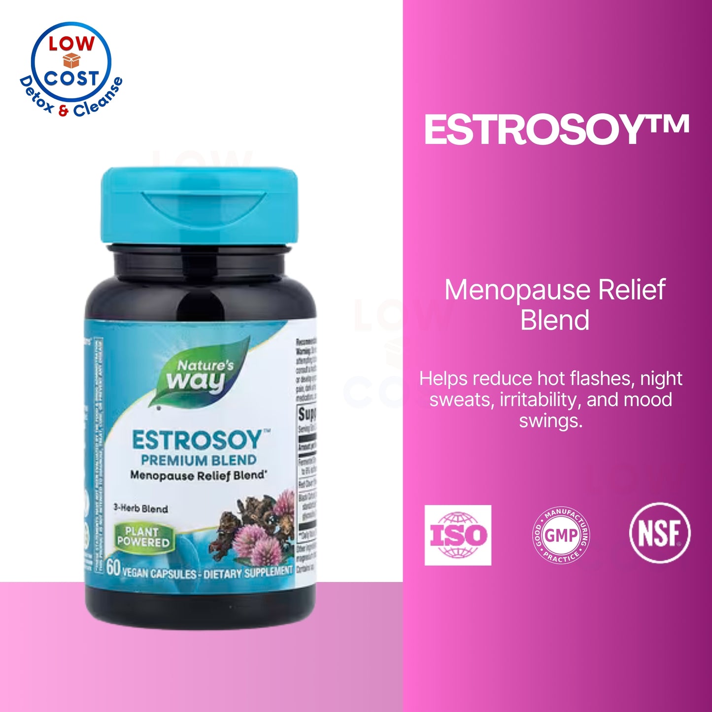 LowCostPH | Nature's Way, EstroSoy™, Premium Blend ( Perimenopause & Menopause Support )