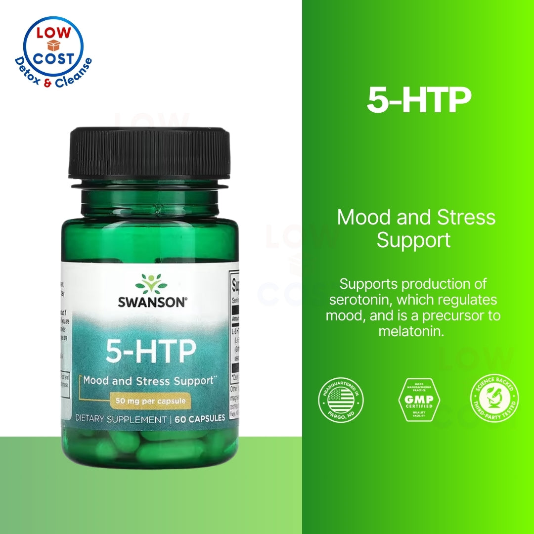 LowCostPH | Swanson, 5-HTP, 50 mg , 60 Capsules