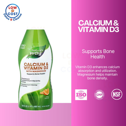 LowCostPH | Nature's Way, Calcium & Vitamin D3 with Magnesium, Citrus ( For Additional Bone & Mineral Support )