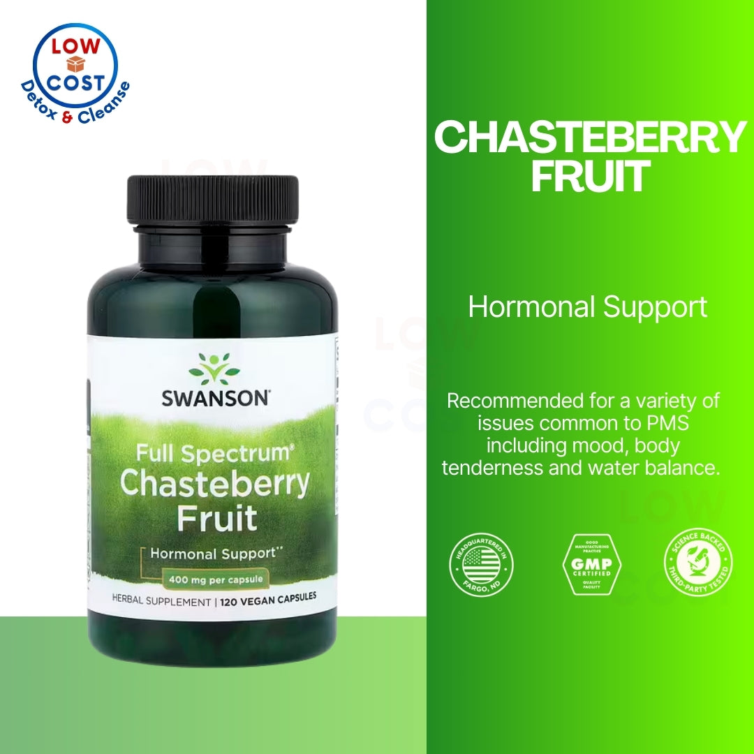 LowCostPH | Swanson, Full Spectrum Chasteberry Fruit Dong Quai,  Supports Hormone Cycle Production