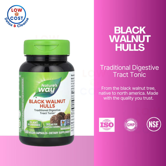 LowCostPH | Nature's Way, Black Walnut Hulls ( Helps Soothe Digestive Tract & Supports Natural Detox Process )